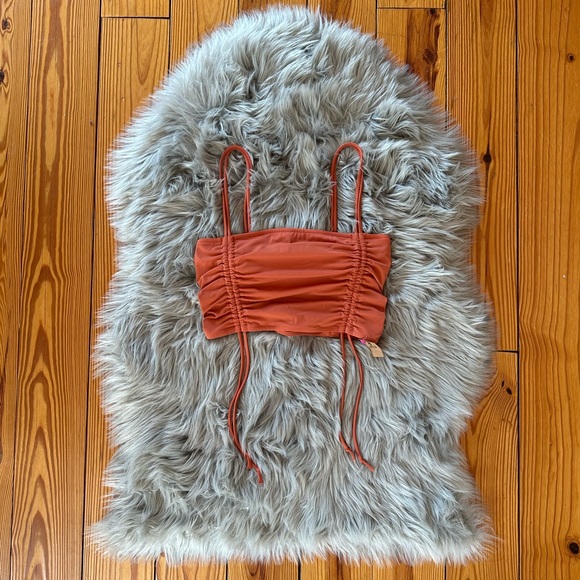 Burnt Orange Adjustable Swimsuit Top - Picture 2 of 9